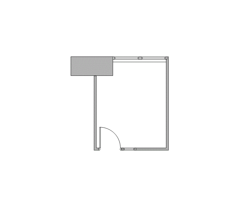 Floor plan of Flexible Office Space for Rent at 7676 Hillmont 344-14