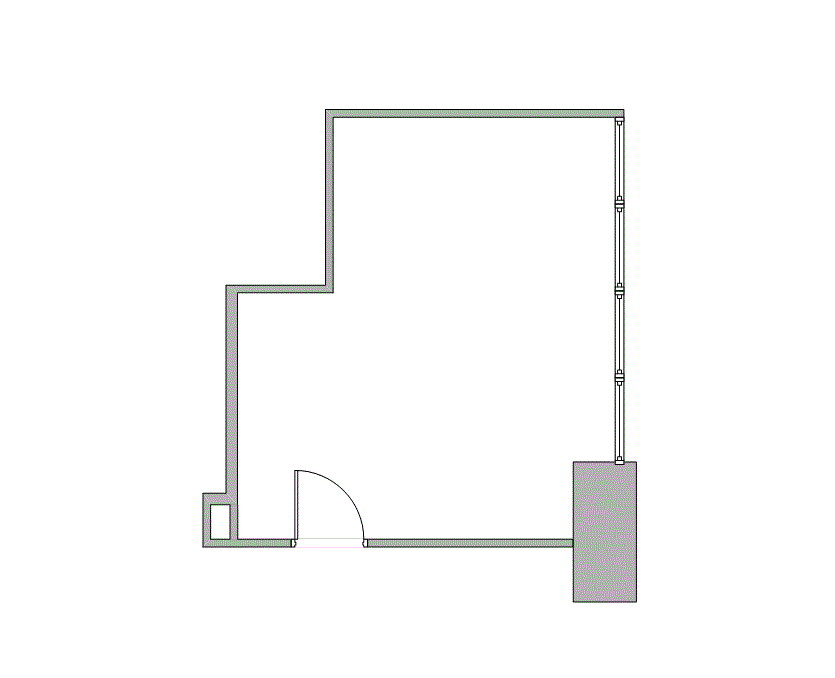 Floor plan of Flexible Office Space for Rent at 7676 Hillmont 344-15