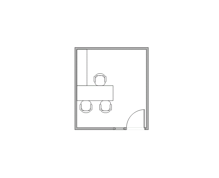 Floor plan of Flexible Office Space for Rent at 7676 Hillmont 344-26