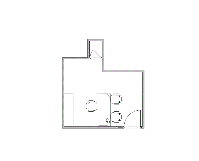 Floor plan of Flexible Office Space for Rent at 1120 NASA Parkway 602