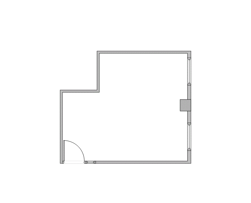 Floor plan of Flexible Office Space for Rent at 1120 NASA Parkway 604