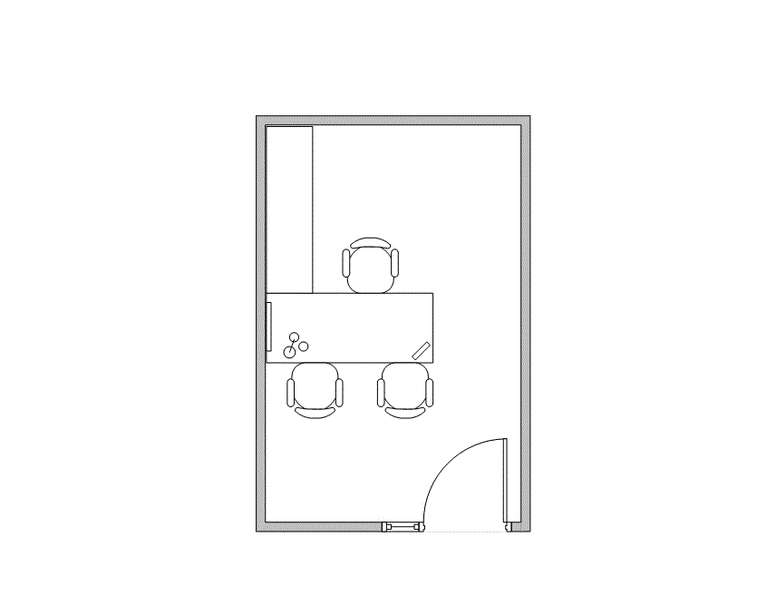 Floor plan of Flexible Office Space for Rent at 1120 NASA Parkway 614