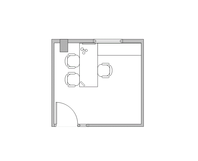 Floor plan of Flexible Office Space for Rent at 1120 NASA Parkway 632