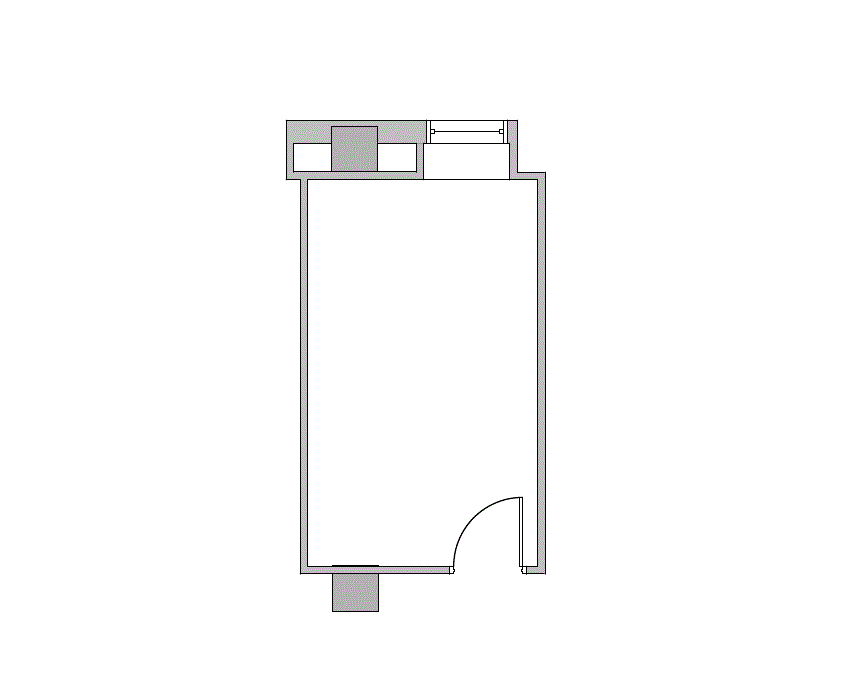 Floor plan of Flexible Office Space for Rent at 3100 East 45th Street 434