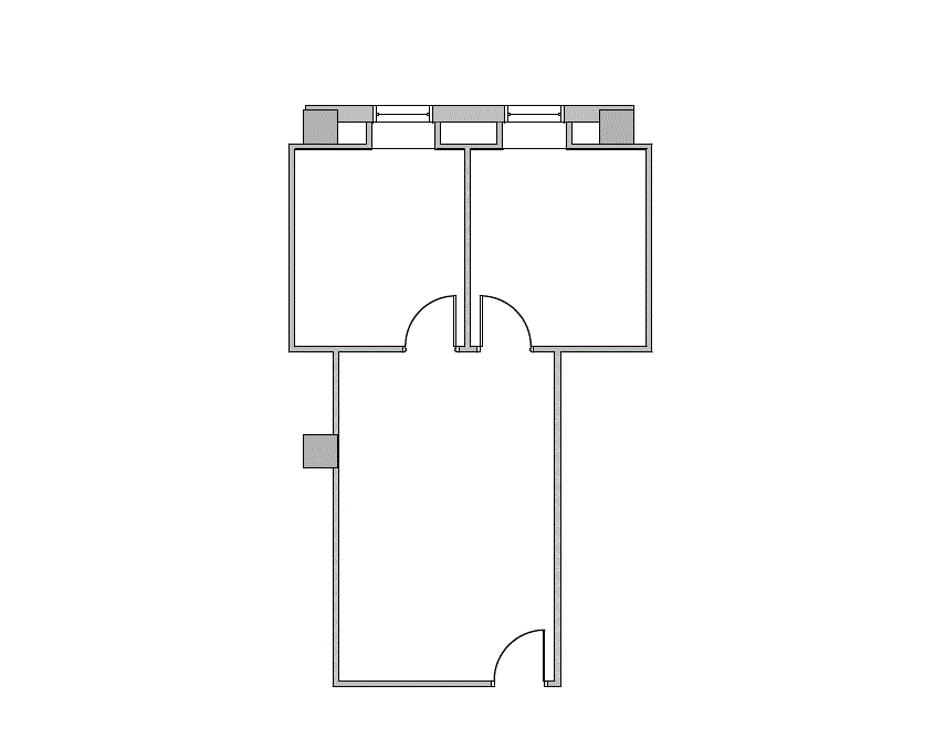 Floor plan of Flexible Office Space for Rent at 3100 East 45th Street 436